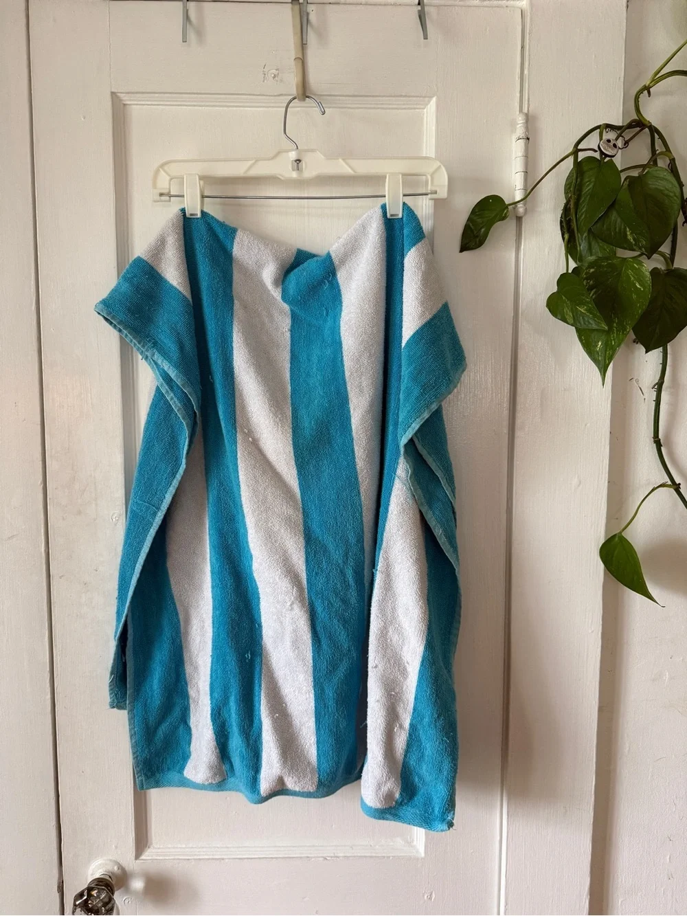 Madison Blue and White Striped Beach Towel